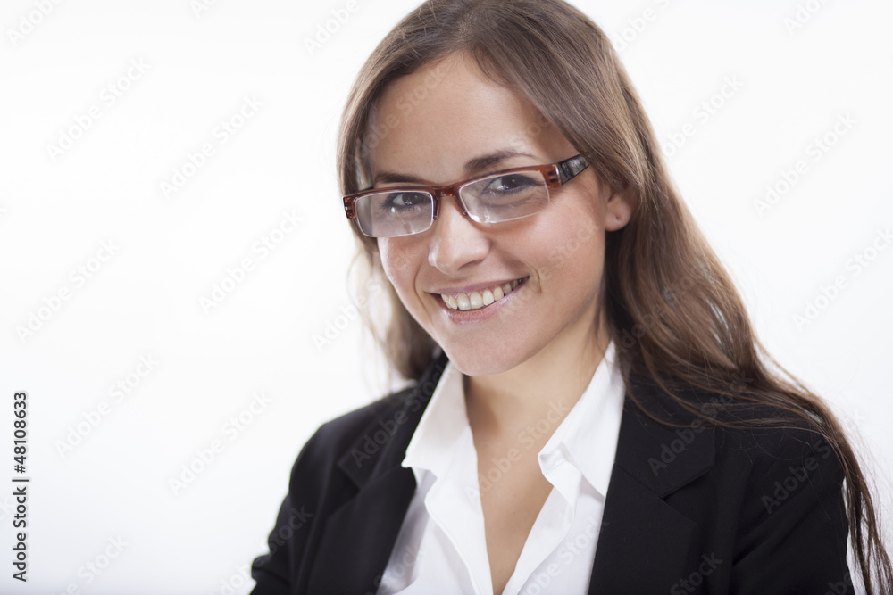 Portrait of a cute business woman smiling Portrait of a cute business woman smiling