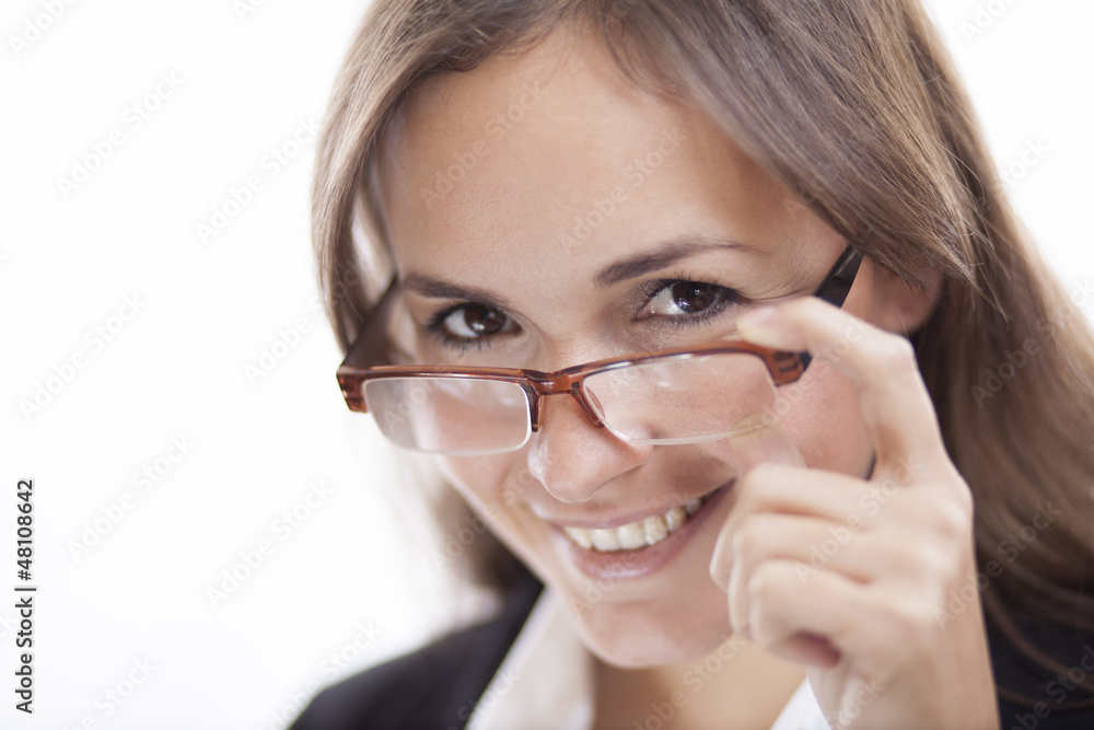 Portrait of a beautiful business woman smiling