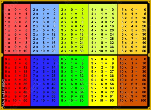 TABELLINE MULTICOLORE VETTORIALE