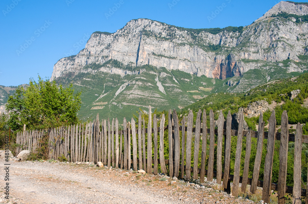 Picket Fence Albanian Mountain