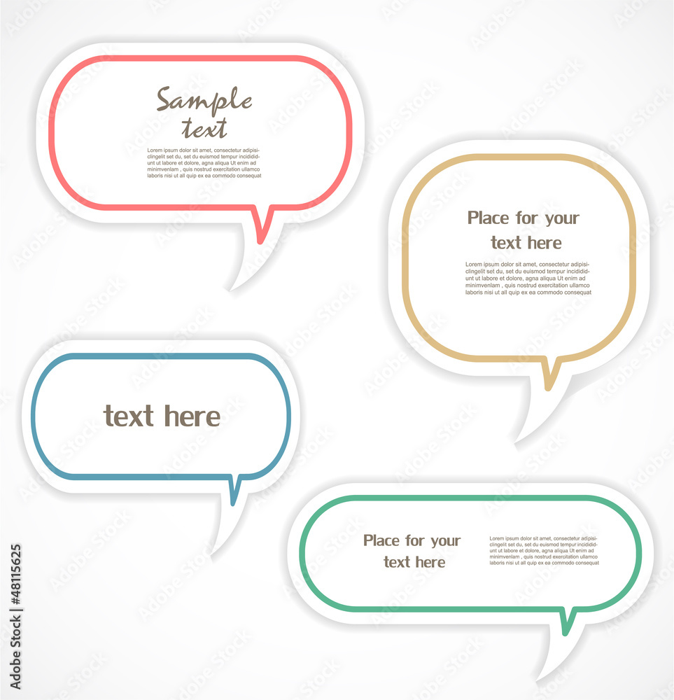 Speech bubbles Speech bubbles