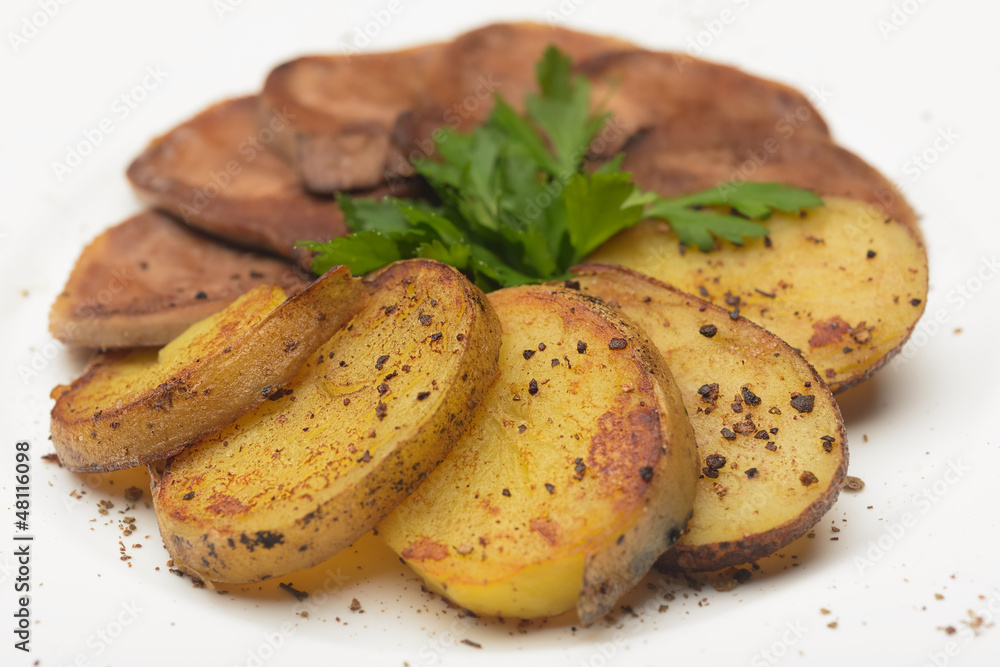 boiled beef and roasted potatoes boiled beef and roasted potatoes