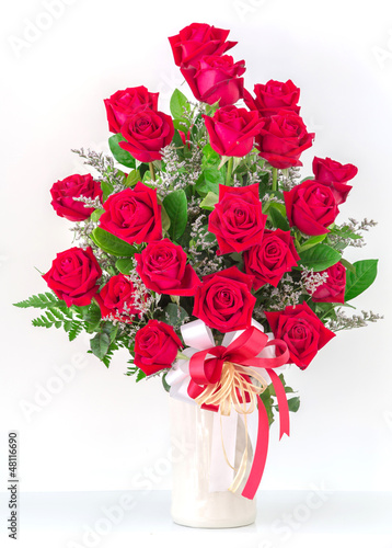 Fototapeta Naklejka Na Ścianę i Meble -  Bouquet of red roses