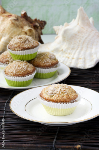 Tropical coconut muffins