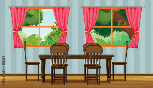 A dinning table
