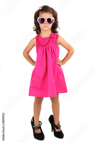 beautiful little girl with ...