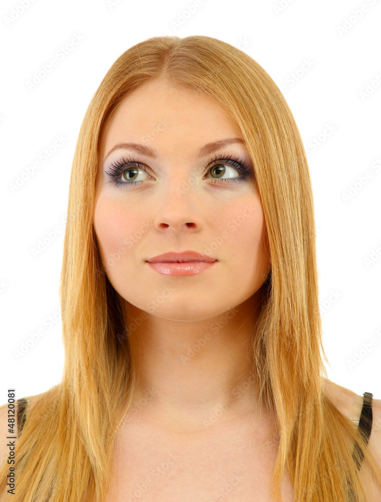 beautiful young woman with bright winter make-up beautiful young woman with bright winter make-up
