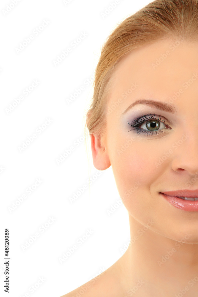 beautiful young woman with bright winter make-up beautiful young woman with bright winter make-up