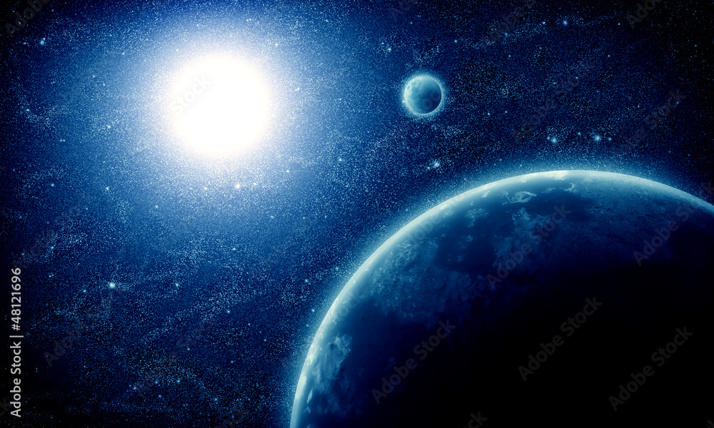 Obraz premium illustration of fantastic space