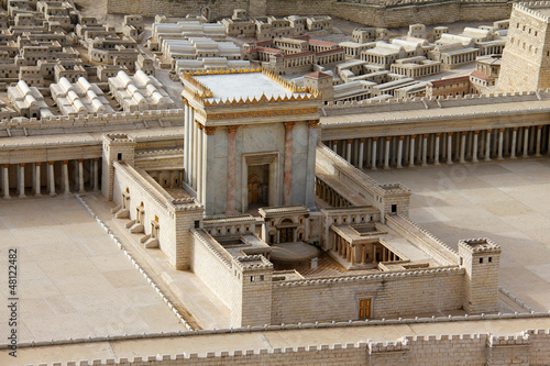 Second Temple. Model of the ancient Jerusalem.