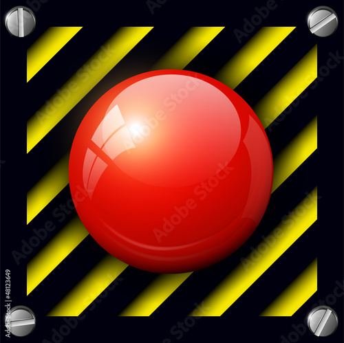 Red alarm button background photo