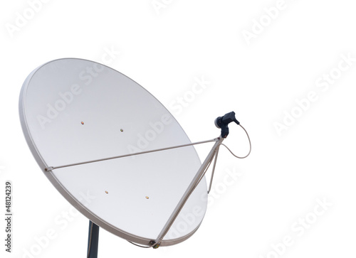Foto parabolic communication antenna