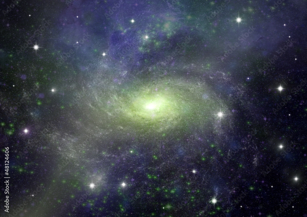 Obraz premium galaxy in a free space