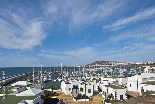Playa Blanca village and marina Lanzarote
