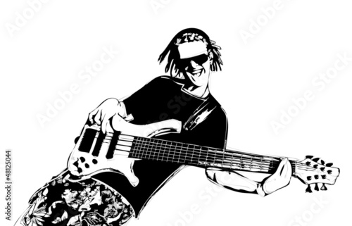guitarist with dreadlocks