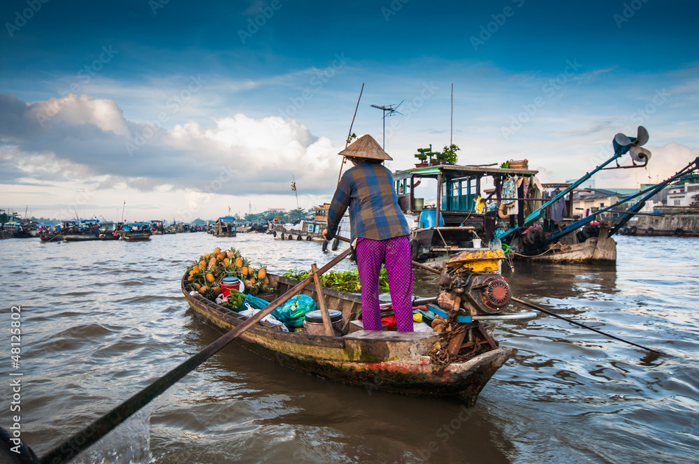 Cai Rang floating market, Can Tho, Vietnam