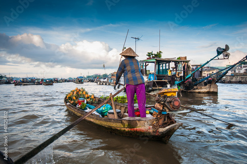 Cai Rang floating market, Can Tho, Vietnam