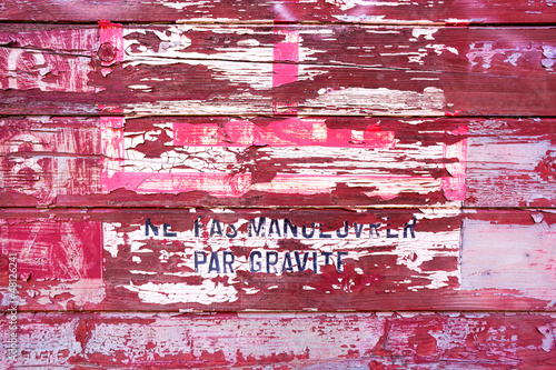 Peeling paint