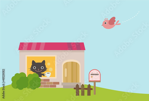 猫の一軒家