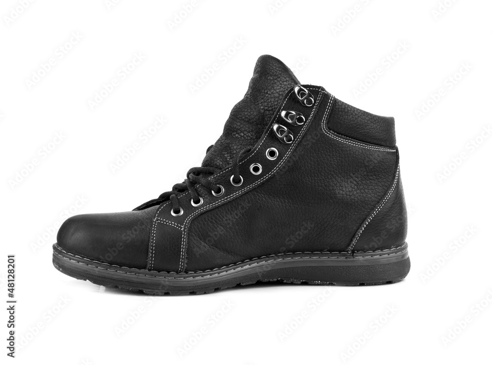 single black boot single black boot