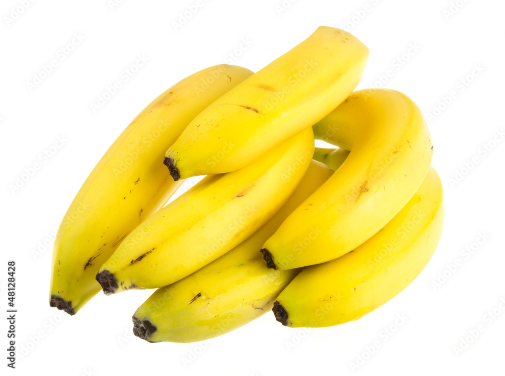 Bunch of bananas on white background Bunch of bananas on white background