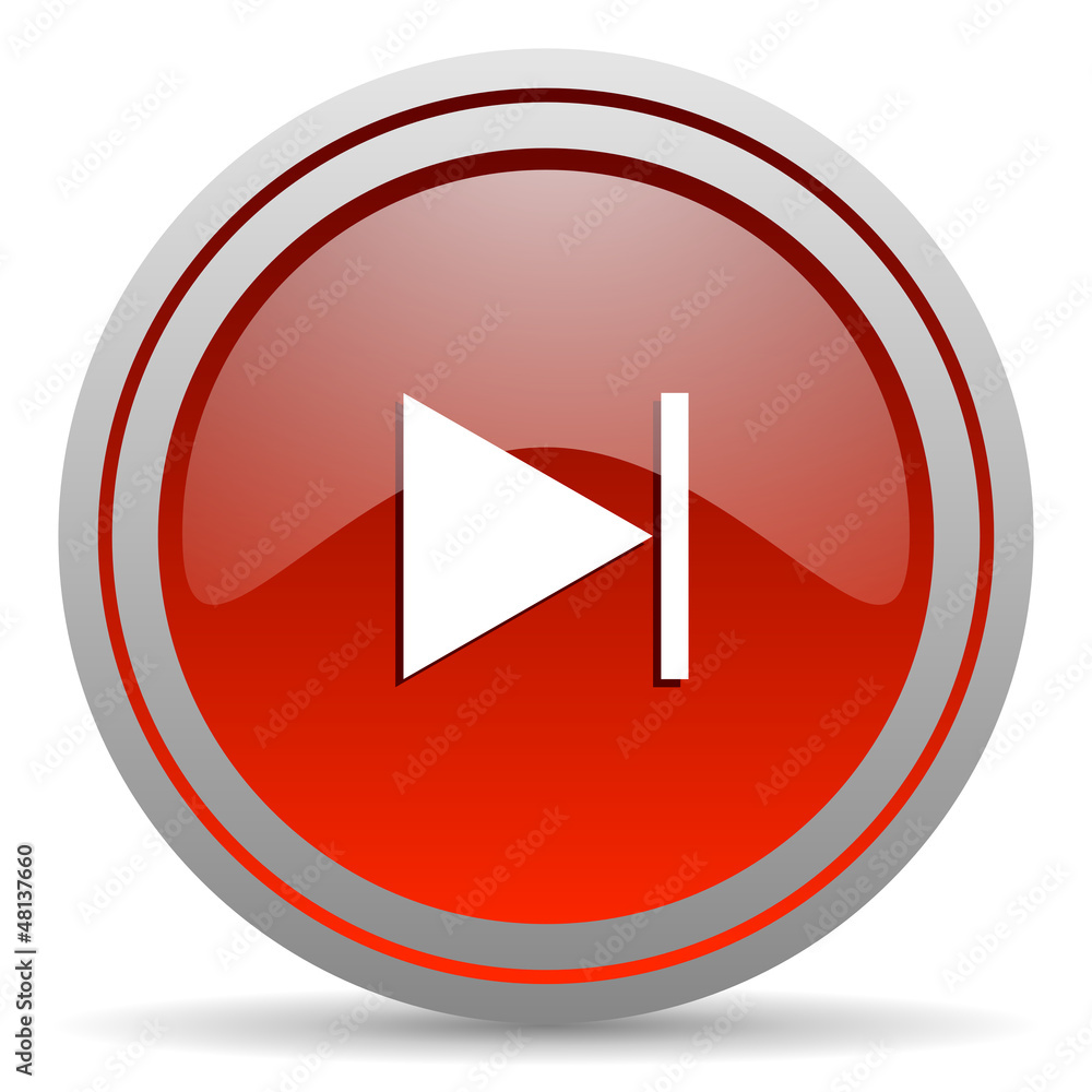 next red glossy icon on white background next red glossy icon on white background