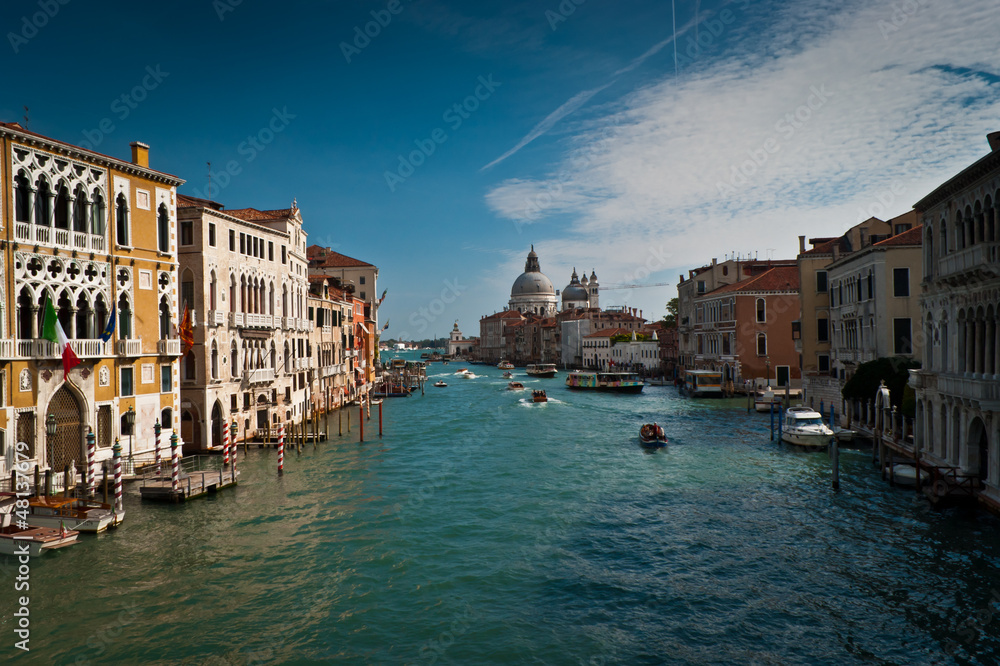 Obraz premium Grand Canal-view from Rialto Bridge.Italy