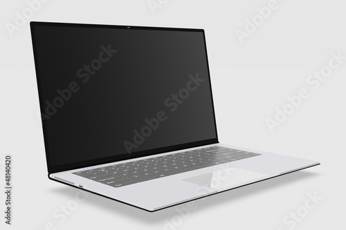 ultrabook on a white background photo