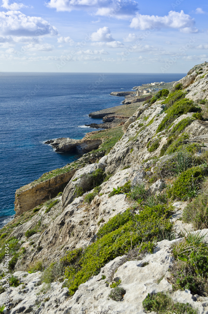 Southern coast of the Maltese islands