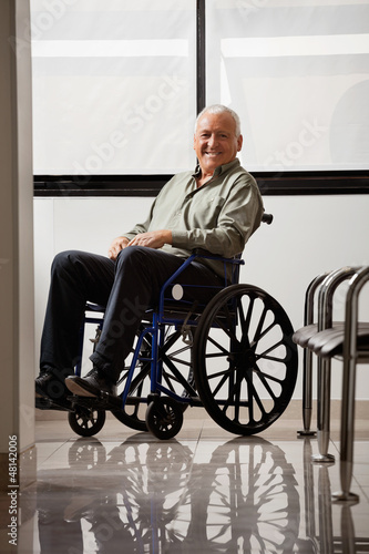 Happy Disabled Senior Man