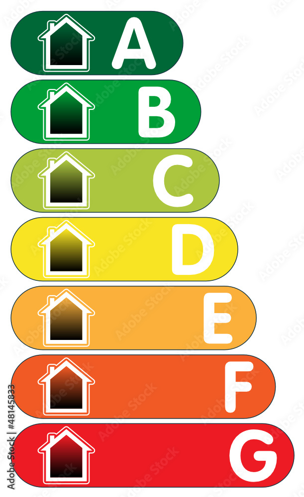 Maison, niveau, énergie, classe, consommation, éco