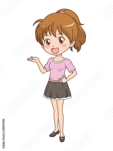 女の子/案内