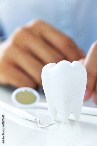 close up of molar,dental concept