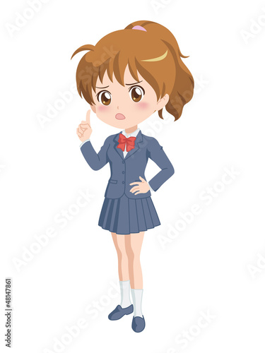女の子/困る