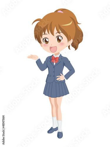 女の子/案内