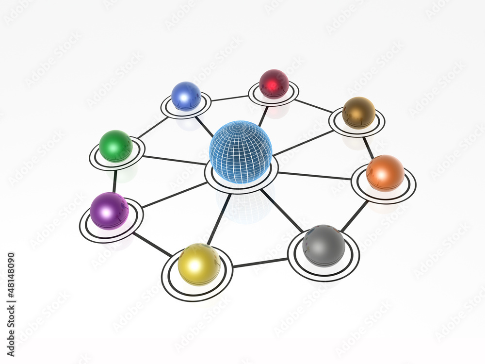 Fototapeta premium Color spheres