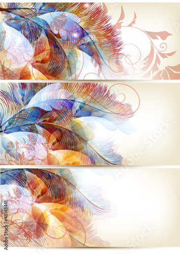 Abstract colorful backgrounds set