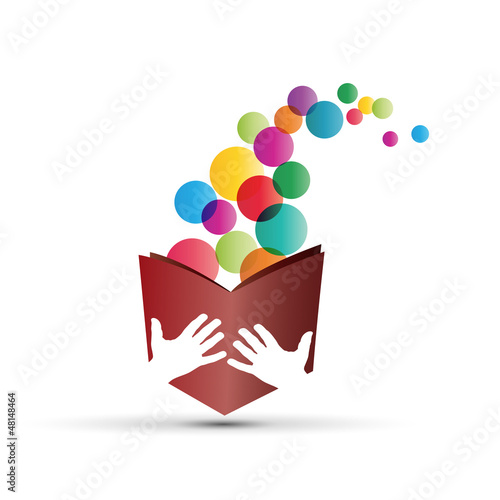 Vector logo book