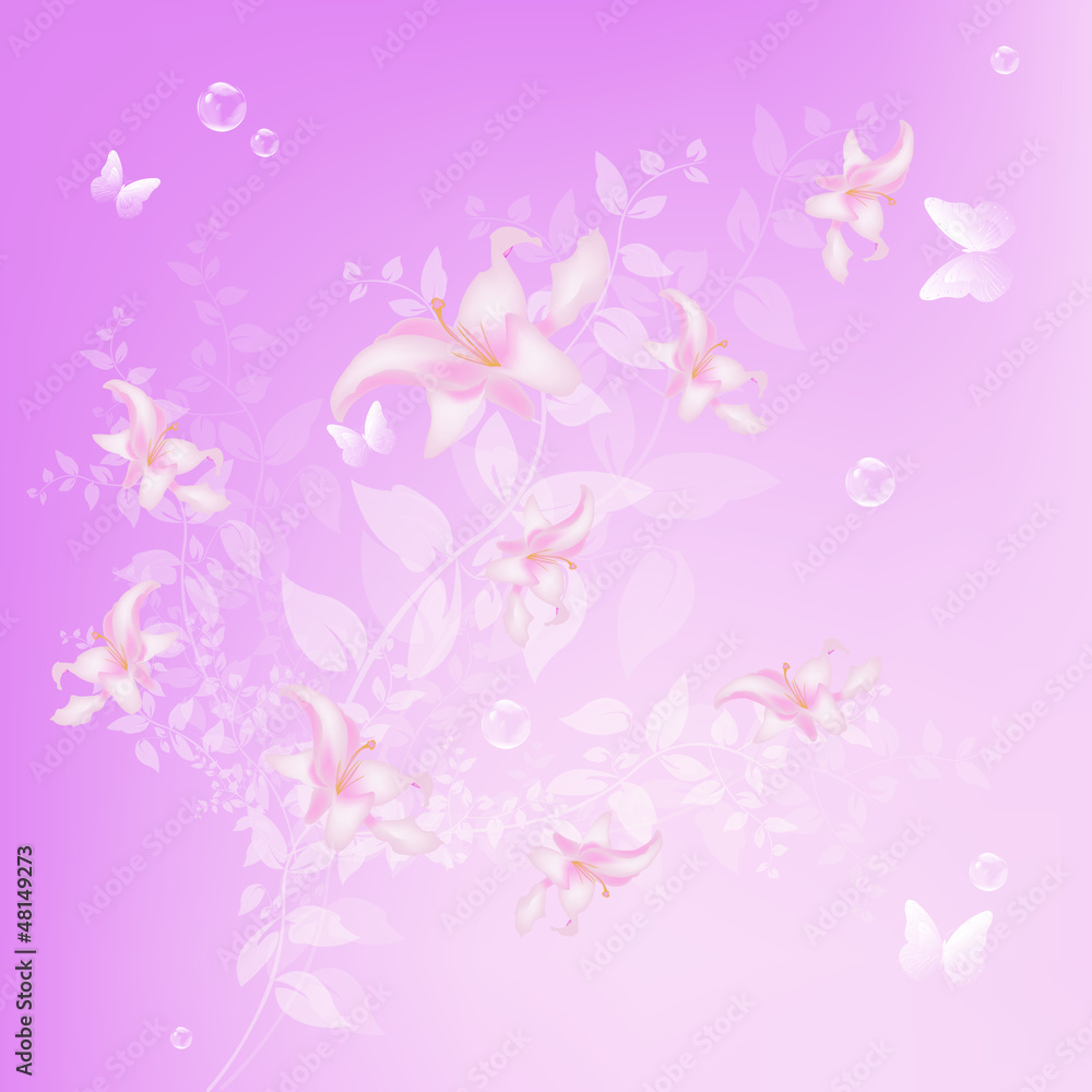 Abstract floral colorful  background.Vector