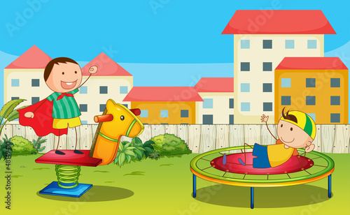 Kids playing