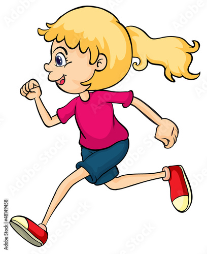 A running girl