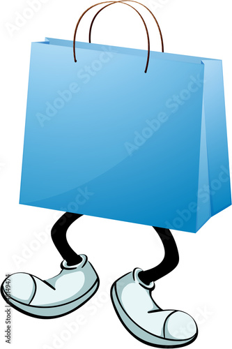 A blue bag