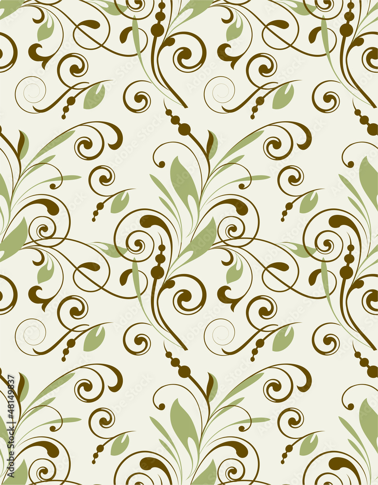 Seamless abstract flower pattern