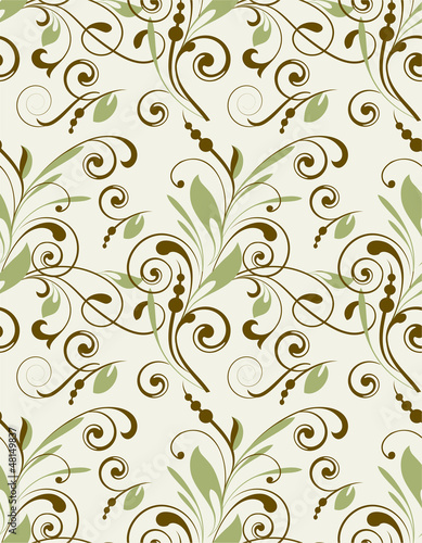Seamless abstract flower pattern