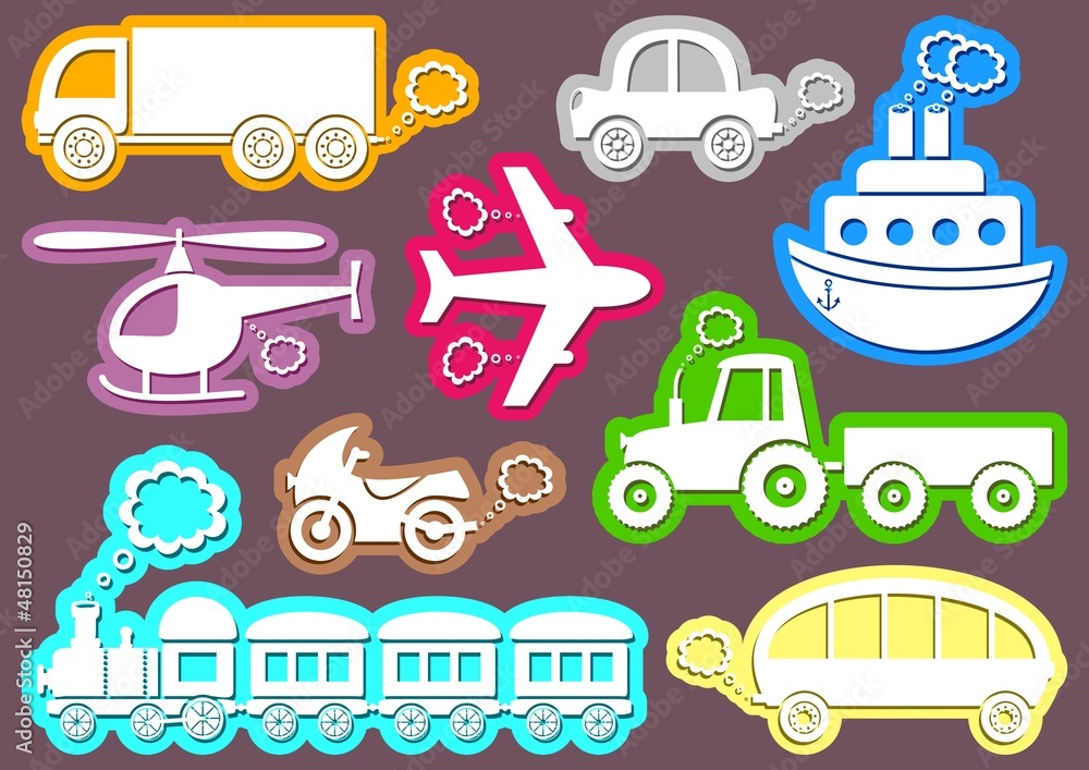 Transport icons Transport icons