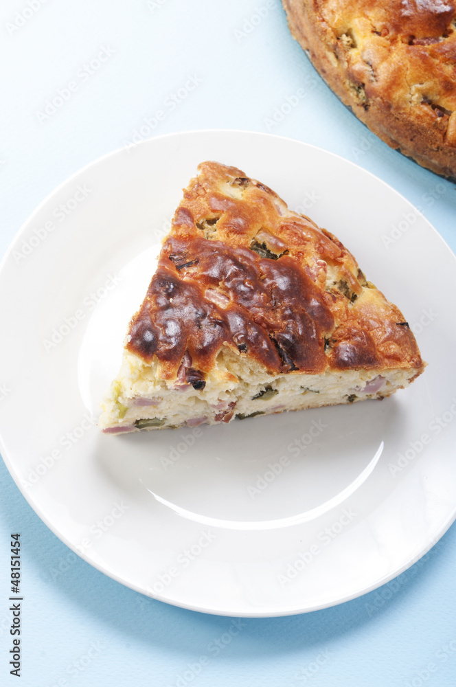 savory cake with ham and cheese savory cake with ham and cheese