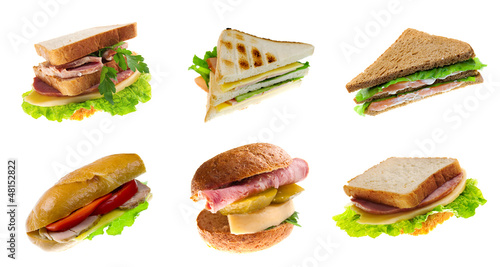 Food set of different    Sandwich