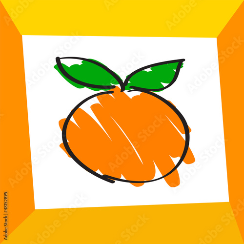 Vector orange