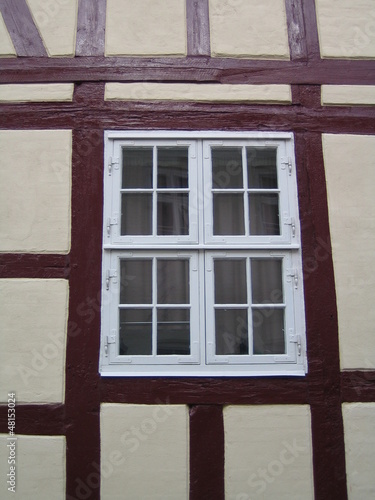 Canvas Print old window in copenhagen