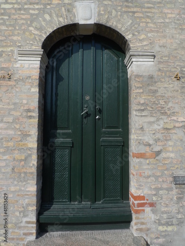 Photography green door in copenhagen